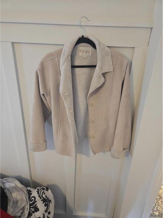 Jackets & Blazers - Calispia Vintage Faux Suede Shearling Lined Jacket Size M